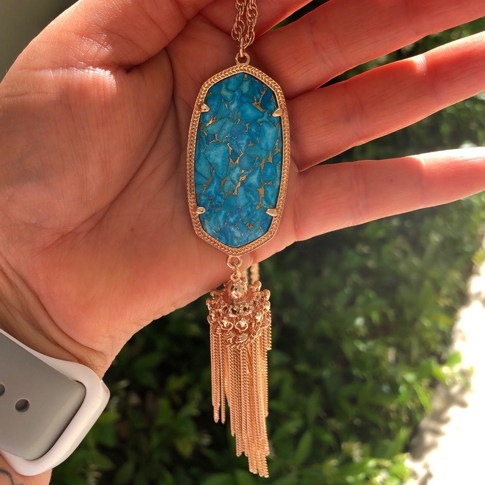 Kendra Scott Bronze Veined Turquoise Rayne